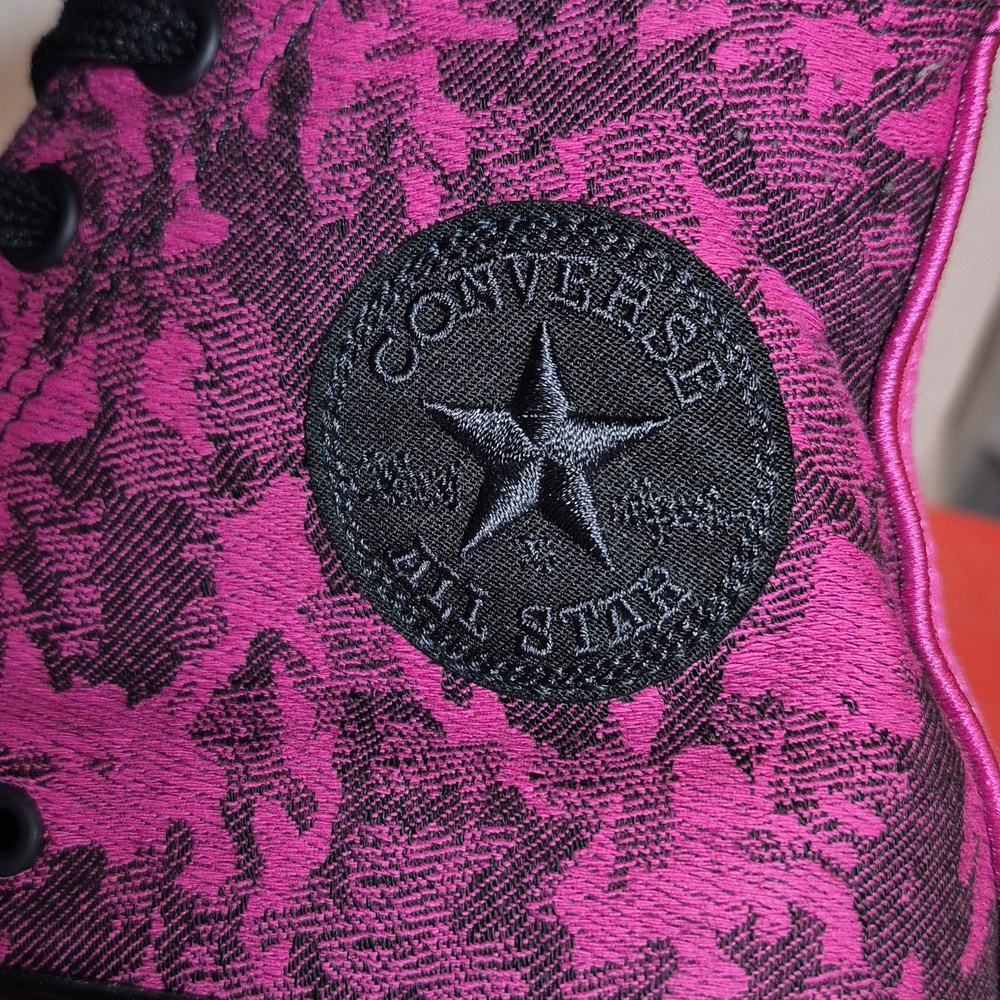Converse Chuck 70 HiCamo Denim Active Fuchsia Sneakers Unisex M-7.5/W-9.5 - Picture 4 of 11